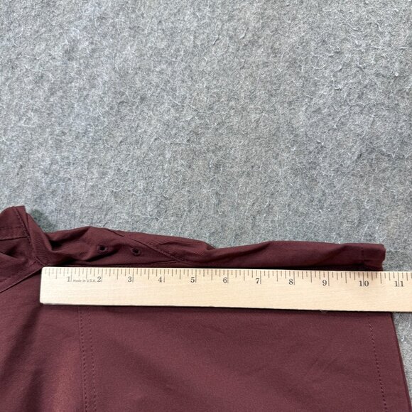 prAna Stretch Zion E-Waist Short II Men 2XL Maroon Red Hybrid Belted 10" Cargo - Picture 13 of 15